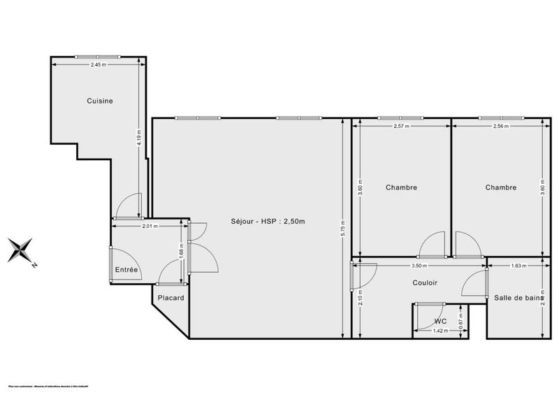 Appartement - 67 m² - 3 pièces