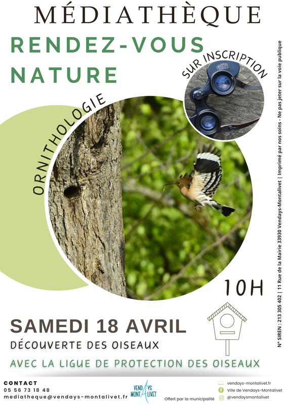 Rendez-vous Nature "Ornithologie"