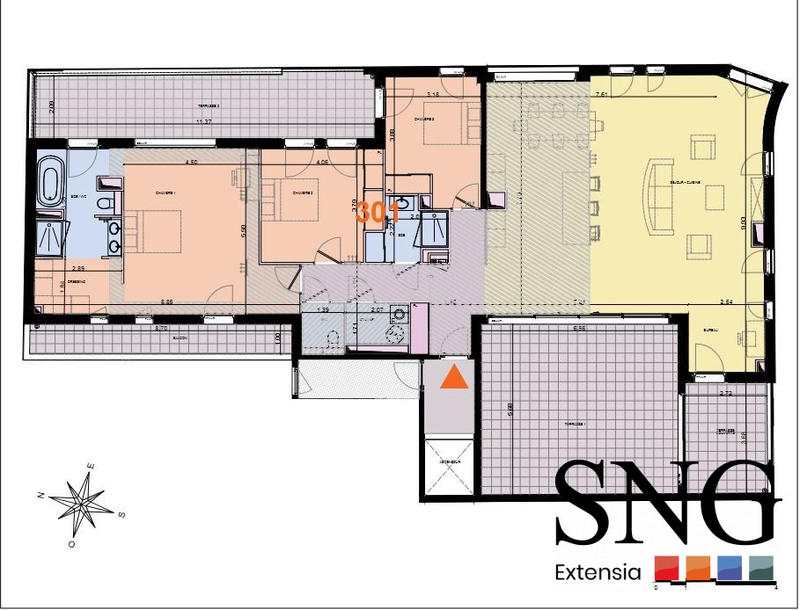 Appartement - 169 m² - 4 pièces