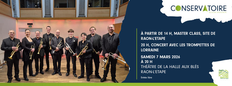 Master-class et concert avec l'Ensemble de trompettes de Lorraine