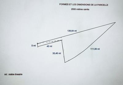 Terrain constructible - 2 271 m²
