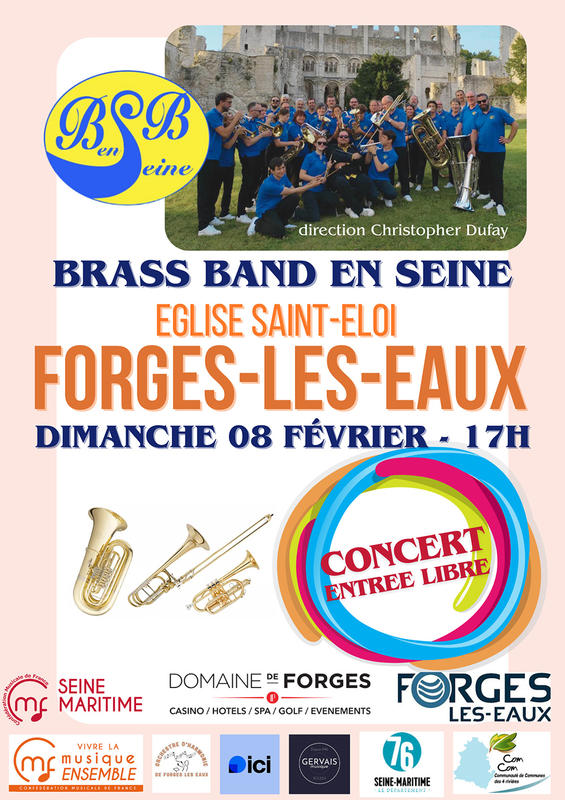 Concert à l'église Saint Eloi : Brass Band en Seine