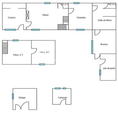 Maison de campagne - 90 m² - 4 pièces