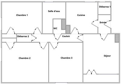 Appartement - 65 m² - 4 pièces