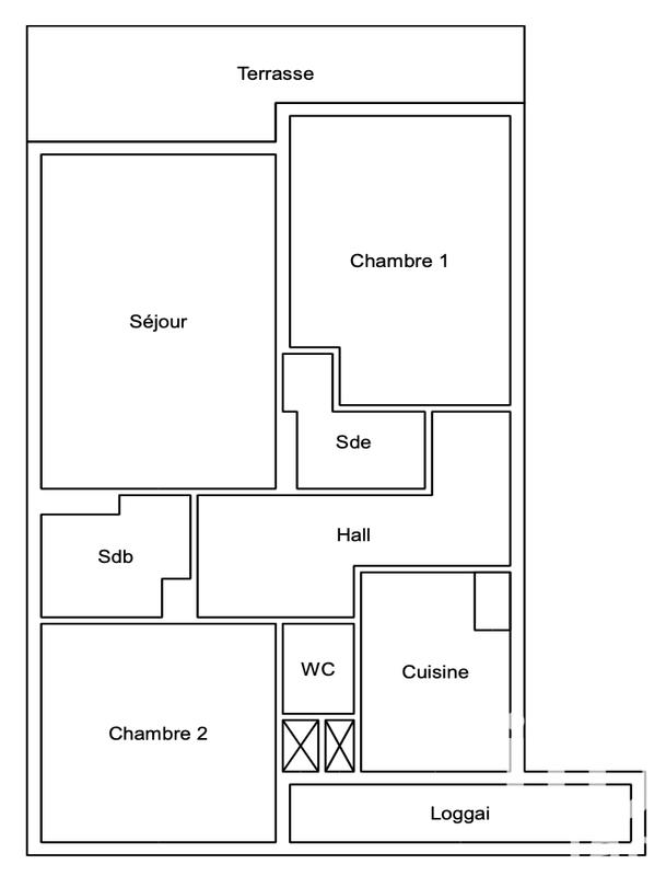 Appartement - 64 m² - 3 pièces