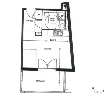 Appartement - 28 m² - 1 pièce