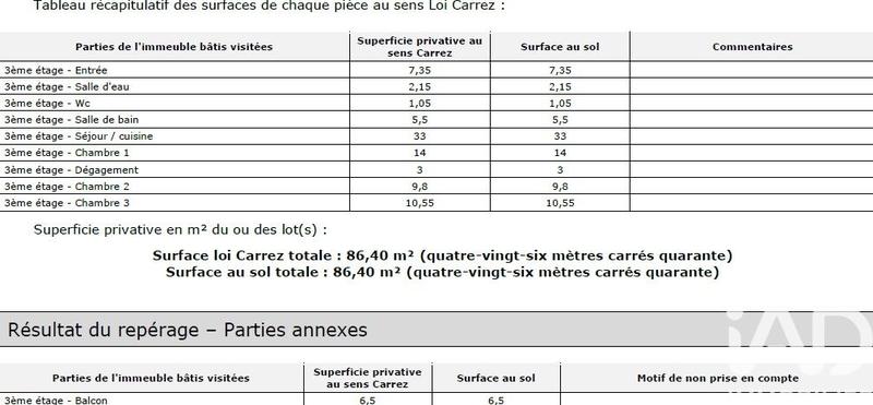 Appartement - 86 m² - 4 pièces