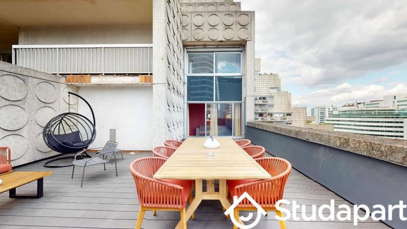 Chambre - 9 m² - 1 pièce