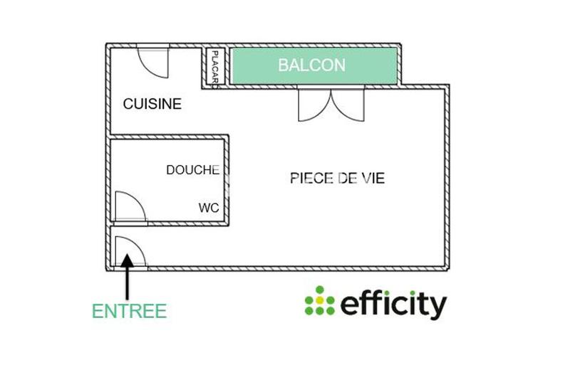 Appartement - 35 m² - 1 pièce