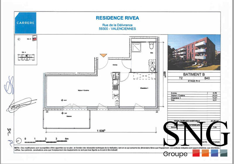 Appartement - 41 m² - 2 pièces