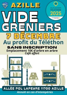 Vide greniers en faveur du téléthon