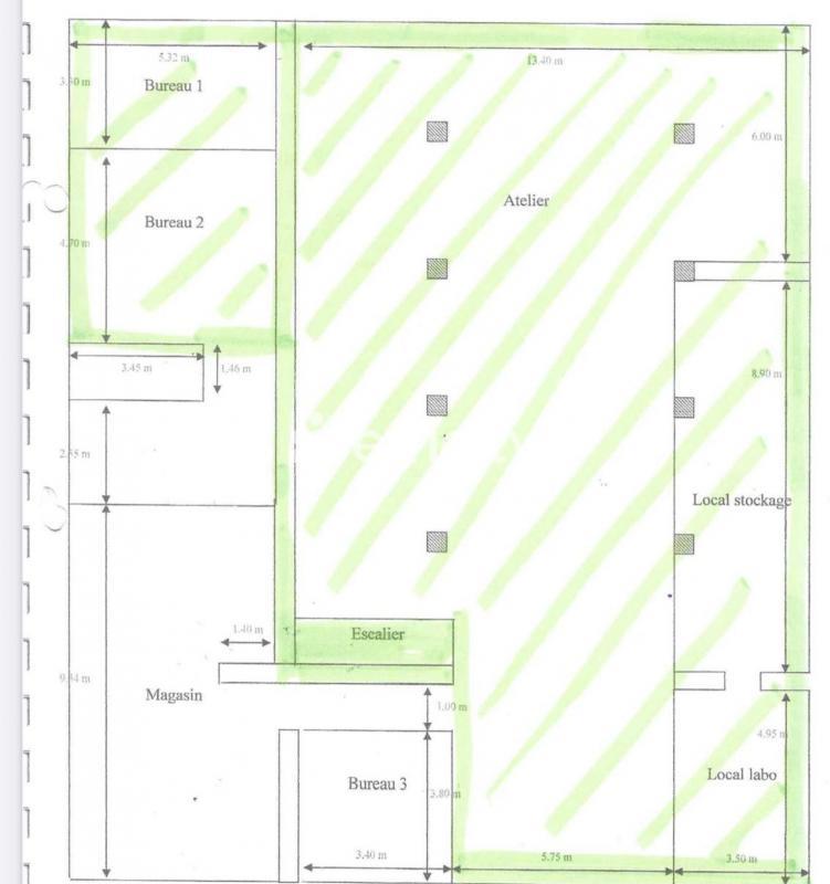 Bureau - 291 m² - 5 pièces