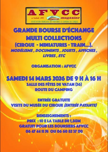 Grande bourse d'échange multi-collections