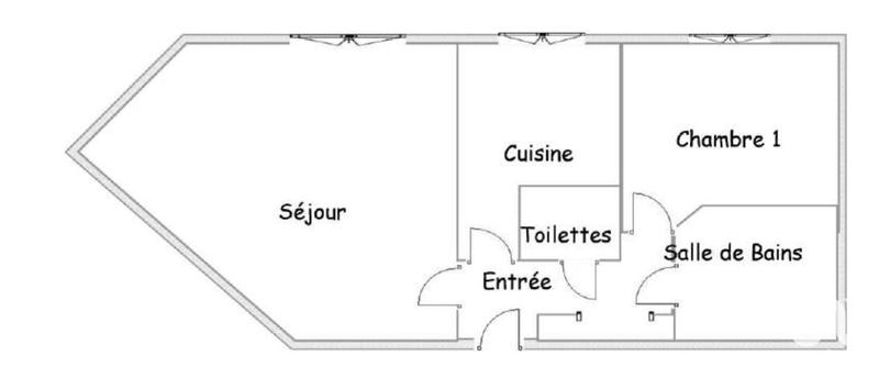 Appartement - 49 m² - 2 pièces