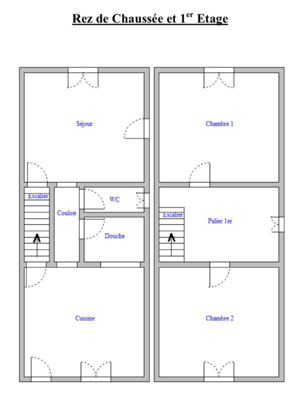 Maison en pierre - 76 m² - 3 pièces