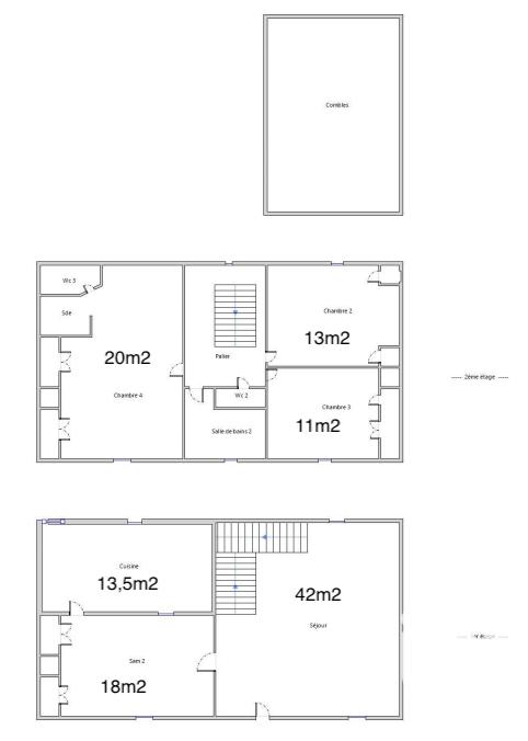 Maison de village - 239 m² - 8 pièces