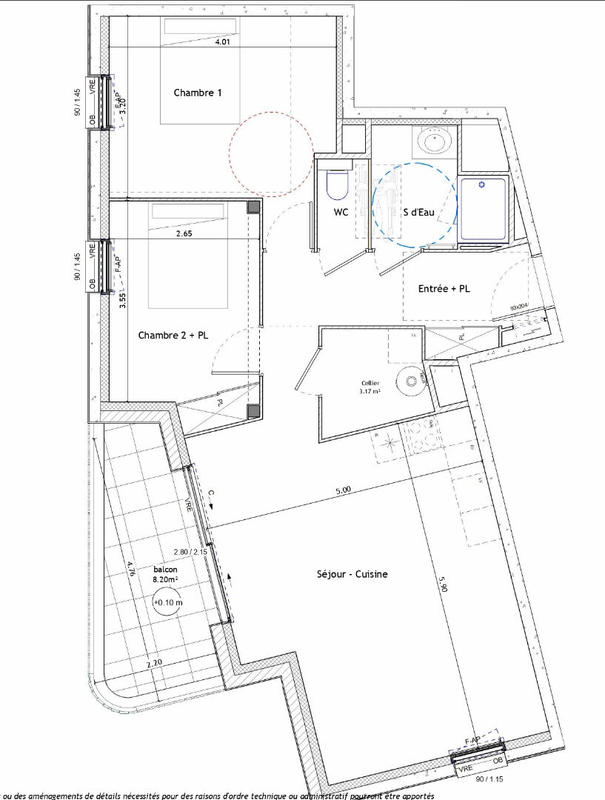 Appartement - 70 m² - 3 pièces