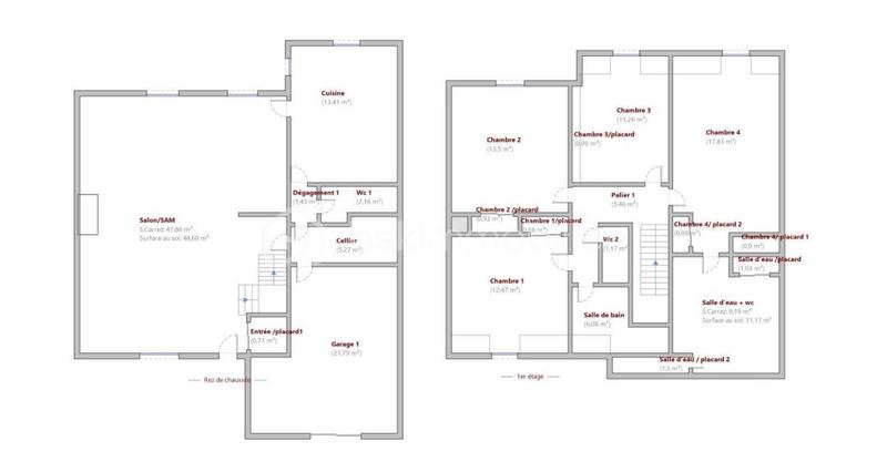 Maison - 153 m² - 5 pièces