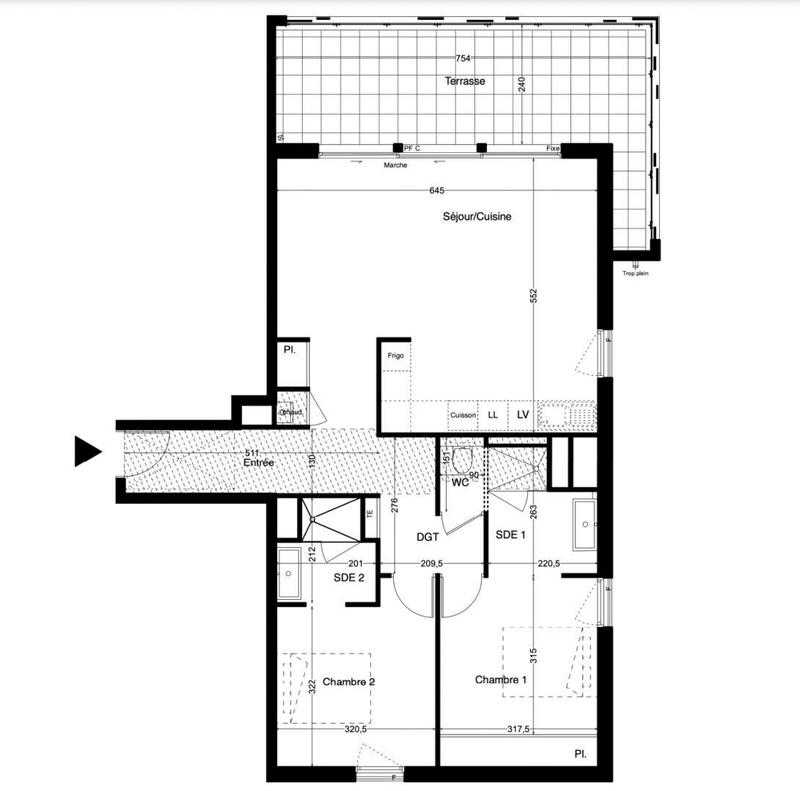 Appartement - 79 m² - 3 pièces