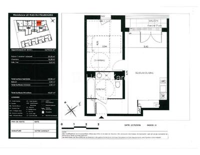 Appartement - 44 m² - 2 pièces