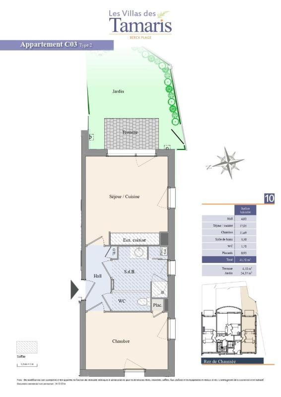 Appartement - 41 m² - 2 pièces