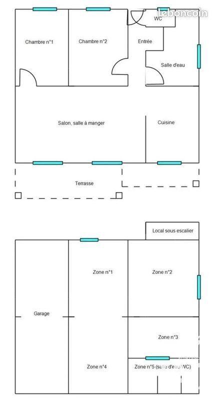 Maison - 70 m² - 3 pièces
