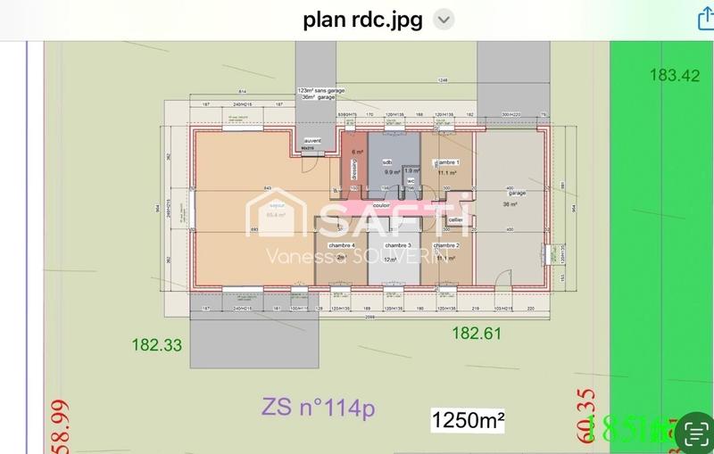 Maison - 123 m² - 6 pièces