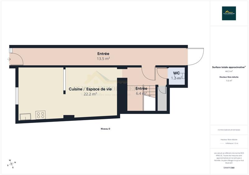 Maison - 76 m² - 3 pièces