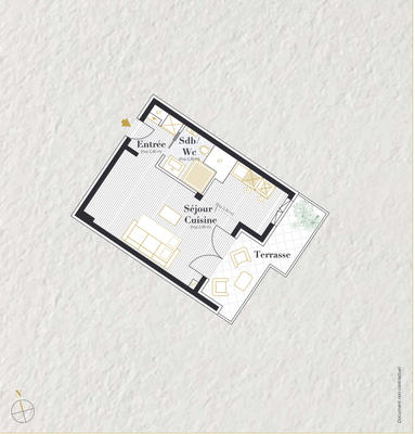 Appartement - 28 m² - 1 pièce