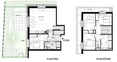 Maison - 99 m² - 5 pièces