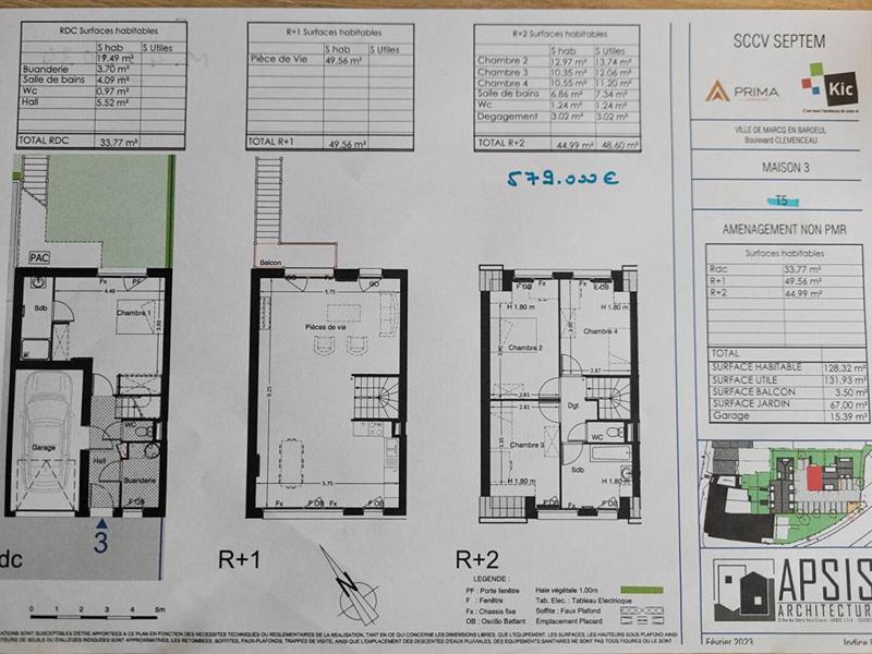 Maison - 128 m² - 5 pièces