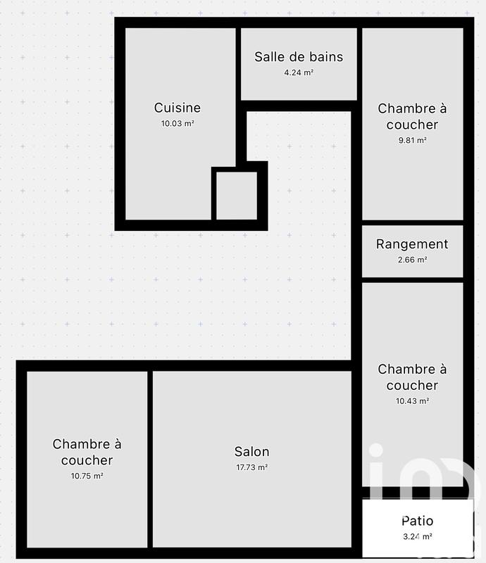 Appartement - 78 m² - 4 pièces