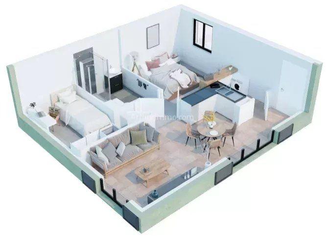 Appartement - 50 m² - 3 pièces