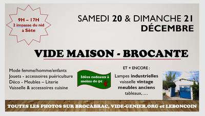 Vide maison - brocante de noël