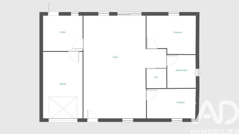 Maison - 74 m² - 3 pièces