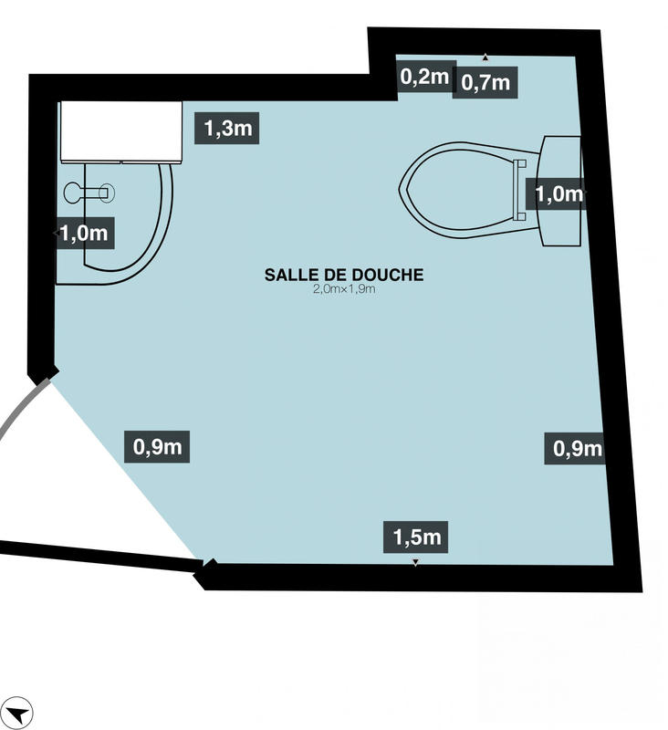 Appartement - 16 m² - 1 pièce