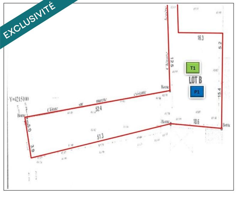 Terrain - 816 m²