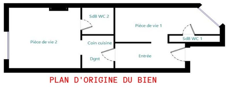 Appartement - 40 m² - 2 pièces