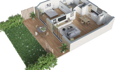 Appartement - 63 m² - 3 pièces