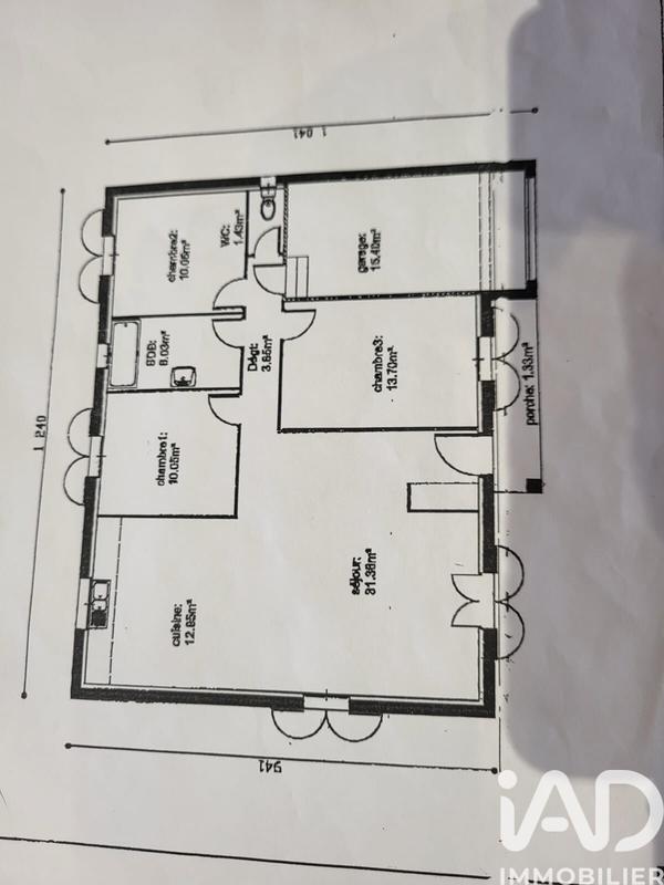 Maison - 91 m² - 4 pièces