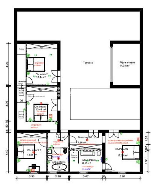 Maison de ville - 255 m² - 7 pièces