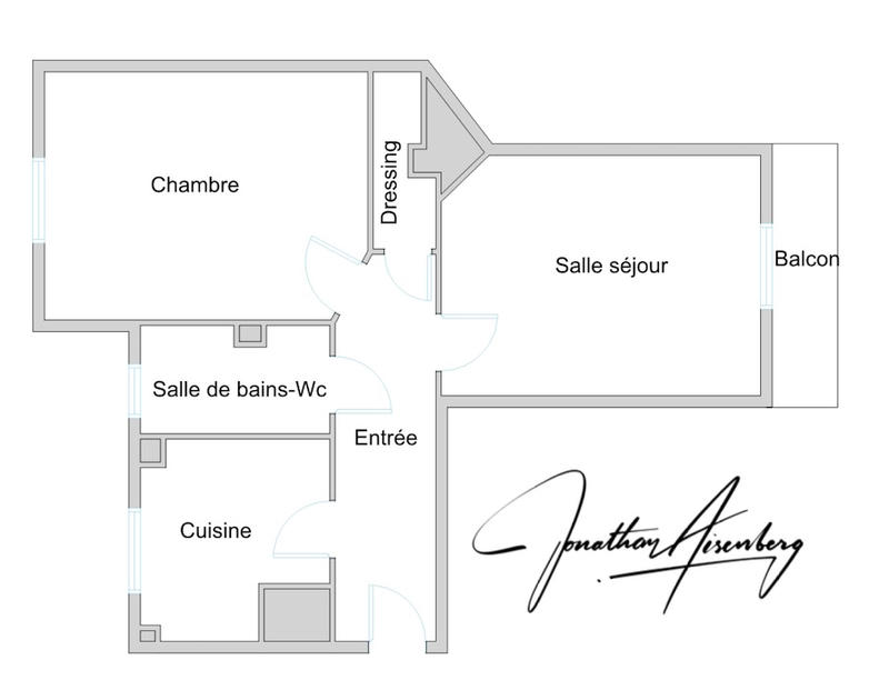 Appartement - 45 m² - 2 pièces