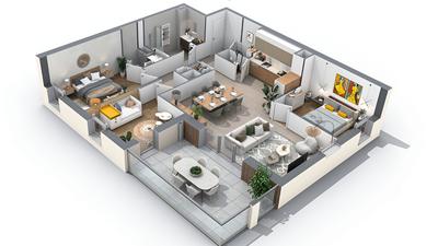 Appartement - 87 m² - 4 pièces