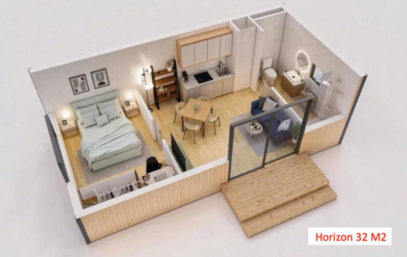 Maison - 15 m² - 1 pièce