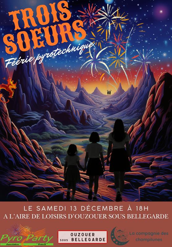 Spectacle pyrotechnique &quot;Trois soeurs&quot;