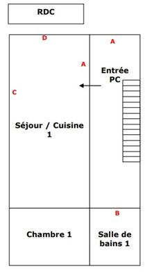 Immeuble - 75 m² - 3 pièces