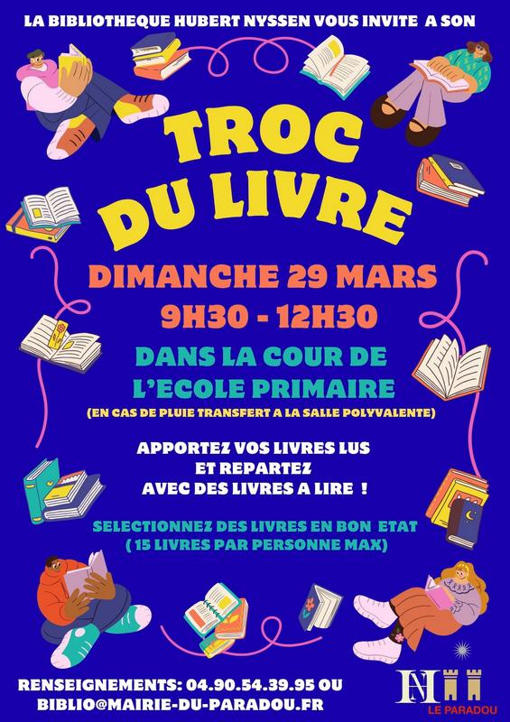Troc du Livre - Bibliothèque du Paradou