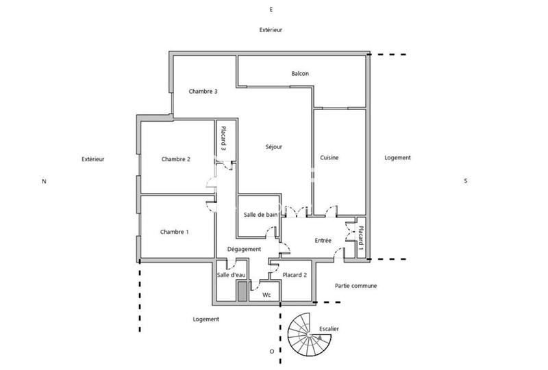 Appartement - 90 m² - 4 pièces