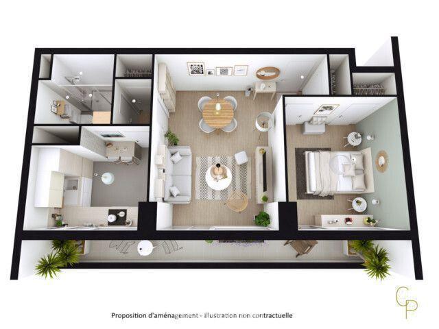 Appartement - 39 m² - 2 pièces