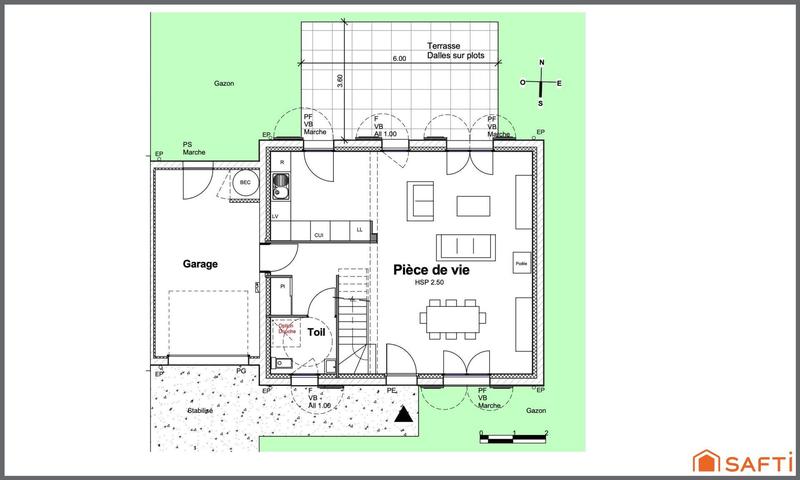 Maison - 91 m² - 4 pièces
